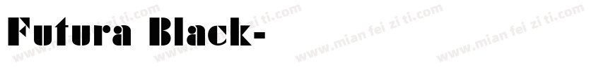Futura Black字体转换